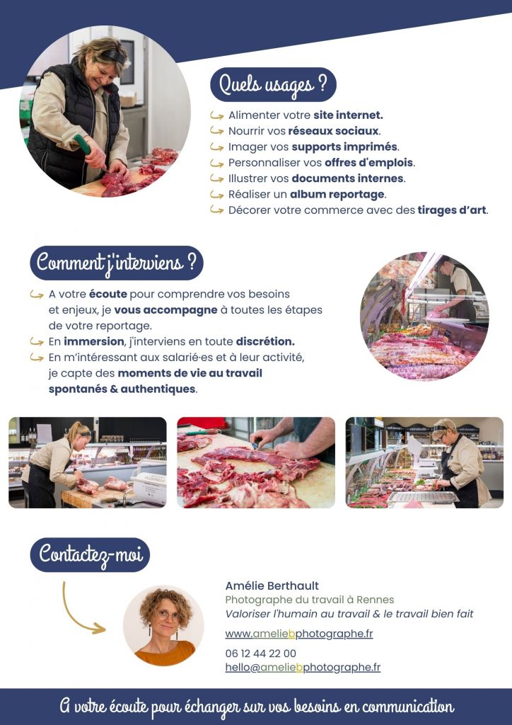 Plaquette · Artisan Boucher Traiteur, Valorisez votre métier et la qualité de vos produits